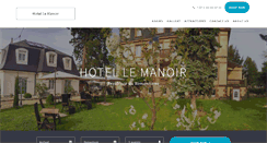 Desktop Screenshot of hotel-manoir.com