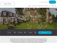 Tablet Screenshot of hotel-manoir.com